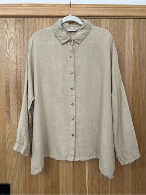 Nomad Button-Down French Linen oversized Shirt